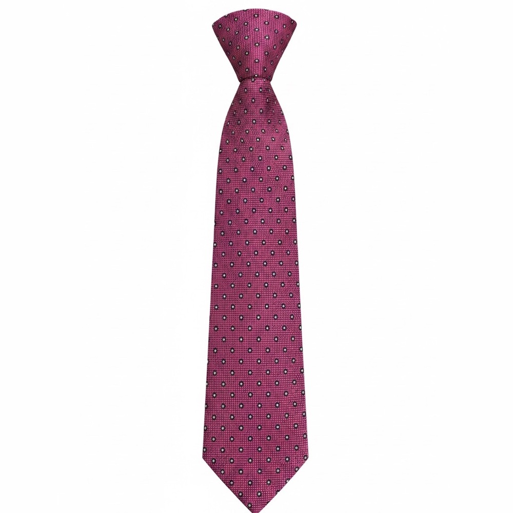 Brooks Brothers Men’s Pink Geometric Dot Silk Tie Classic Necktie